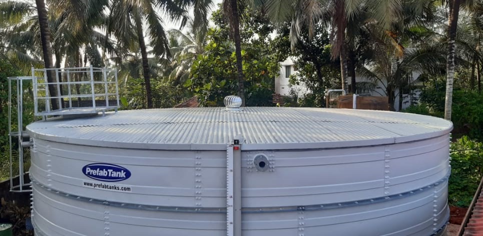 Raw water storage tanks